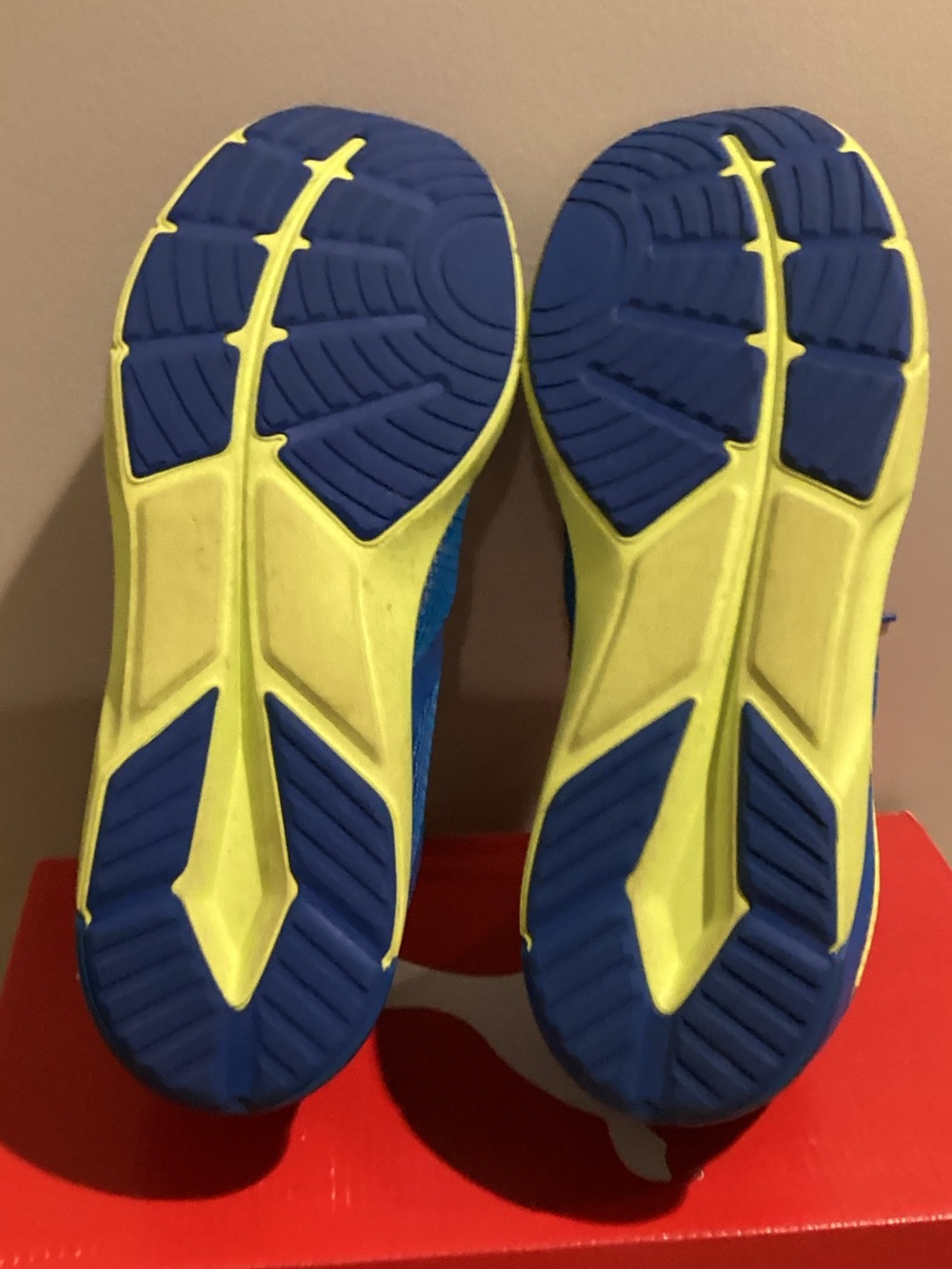Puma Men’s Blue & Yellow Propel Running Shoes - Picture 6 of 7